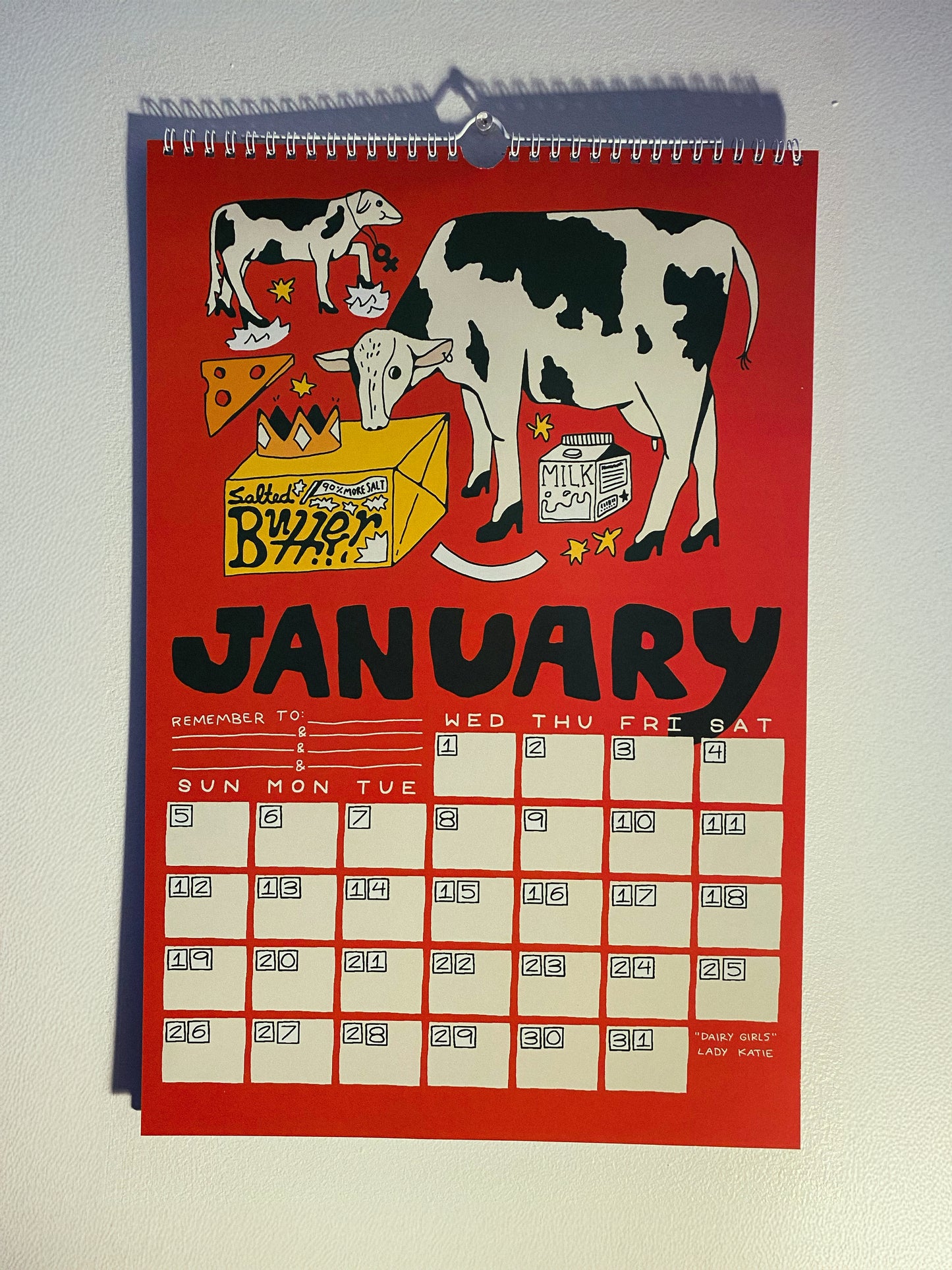 Lady Katie Calendar 2025